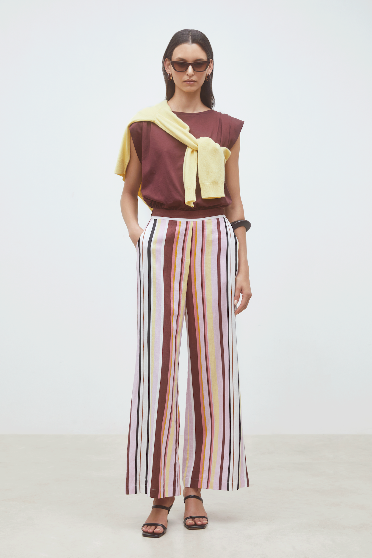 Suncoo Woven Jay Pantalon - Rose