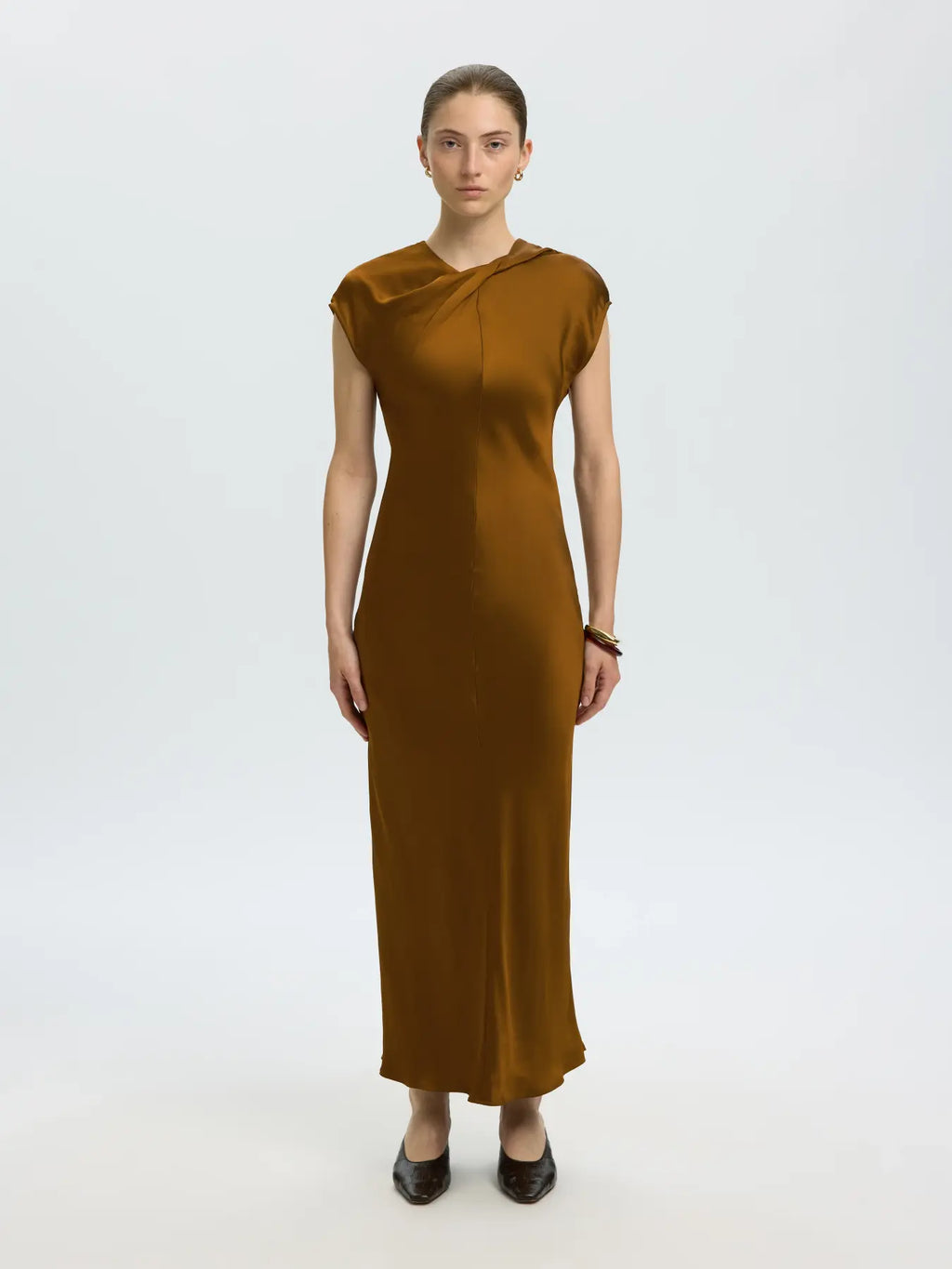 Selected Vida Satin Dress