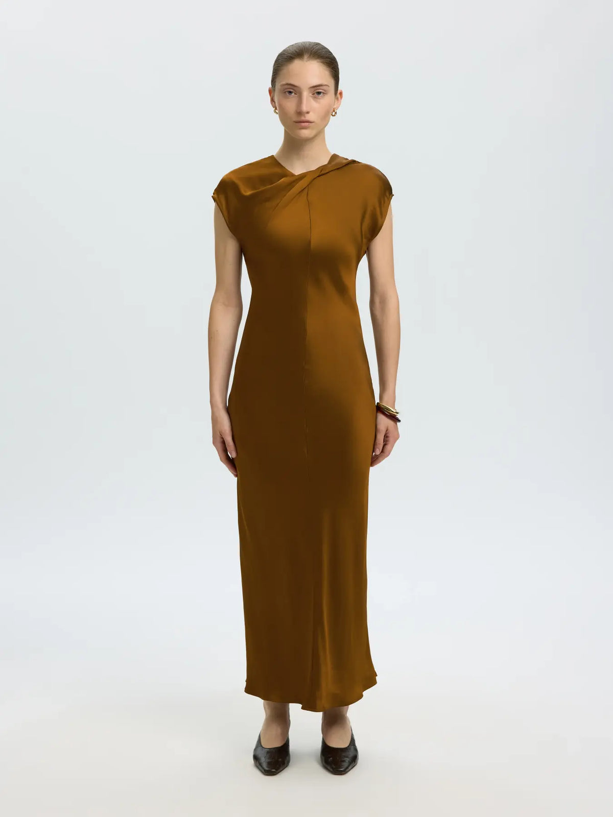Selected Vida Satin Dress