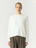 Yas Malli Fluffy Jumper - Star White