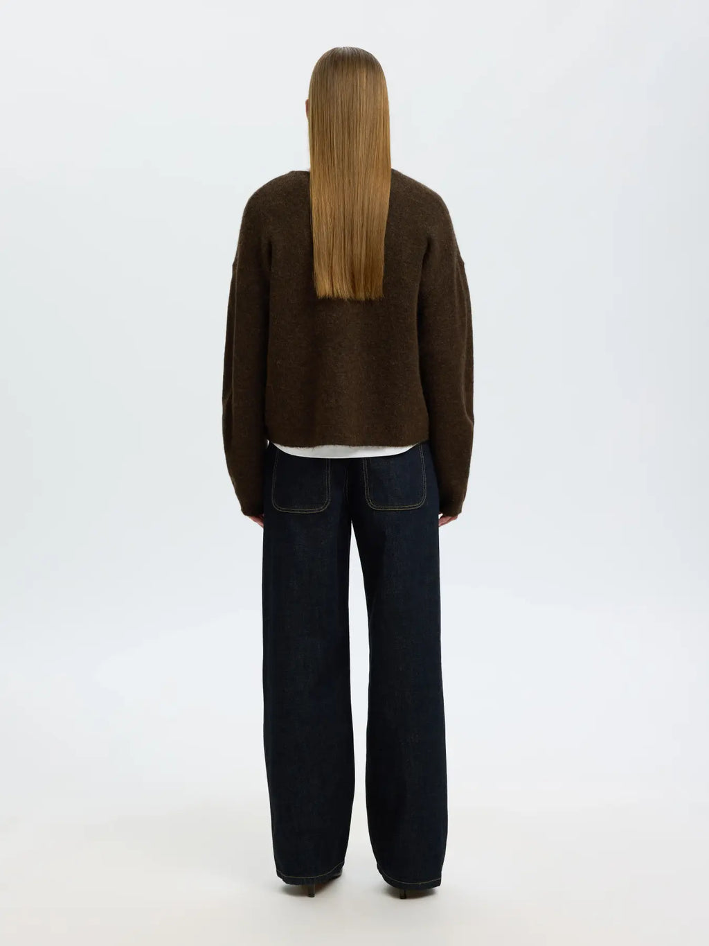Selected Lulu Duffle Cardigan - Brown