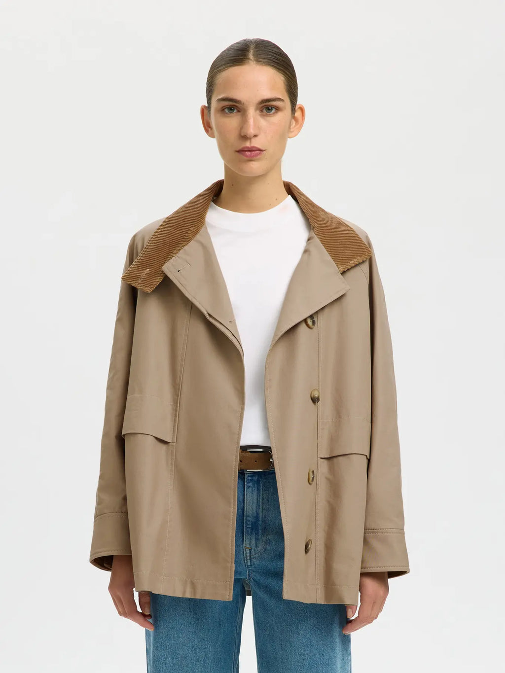 Selected Femme Kylie Jacket - Teak