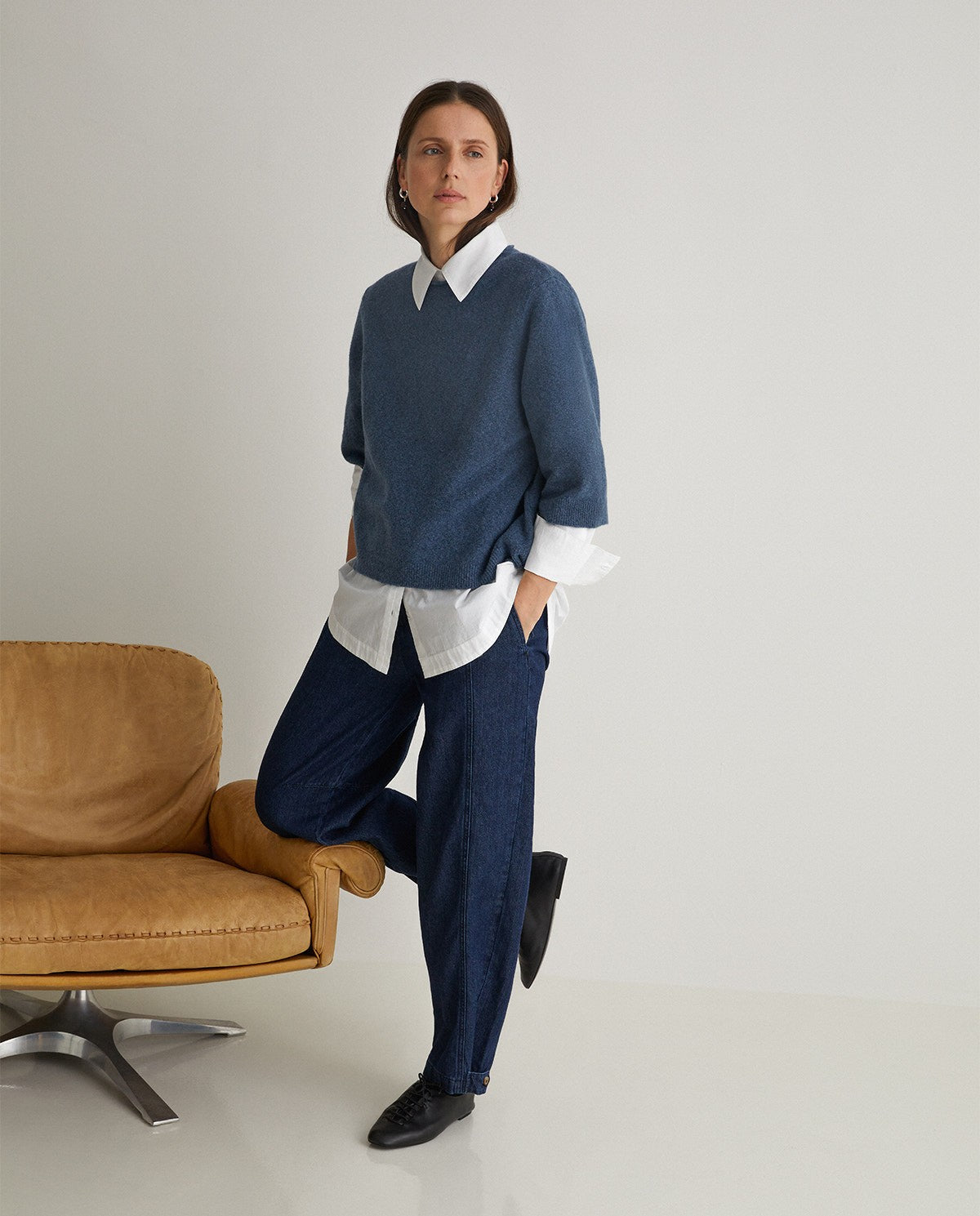 Yerse Short Sleeve Jumper - Blue
