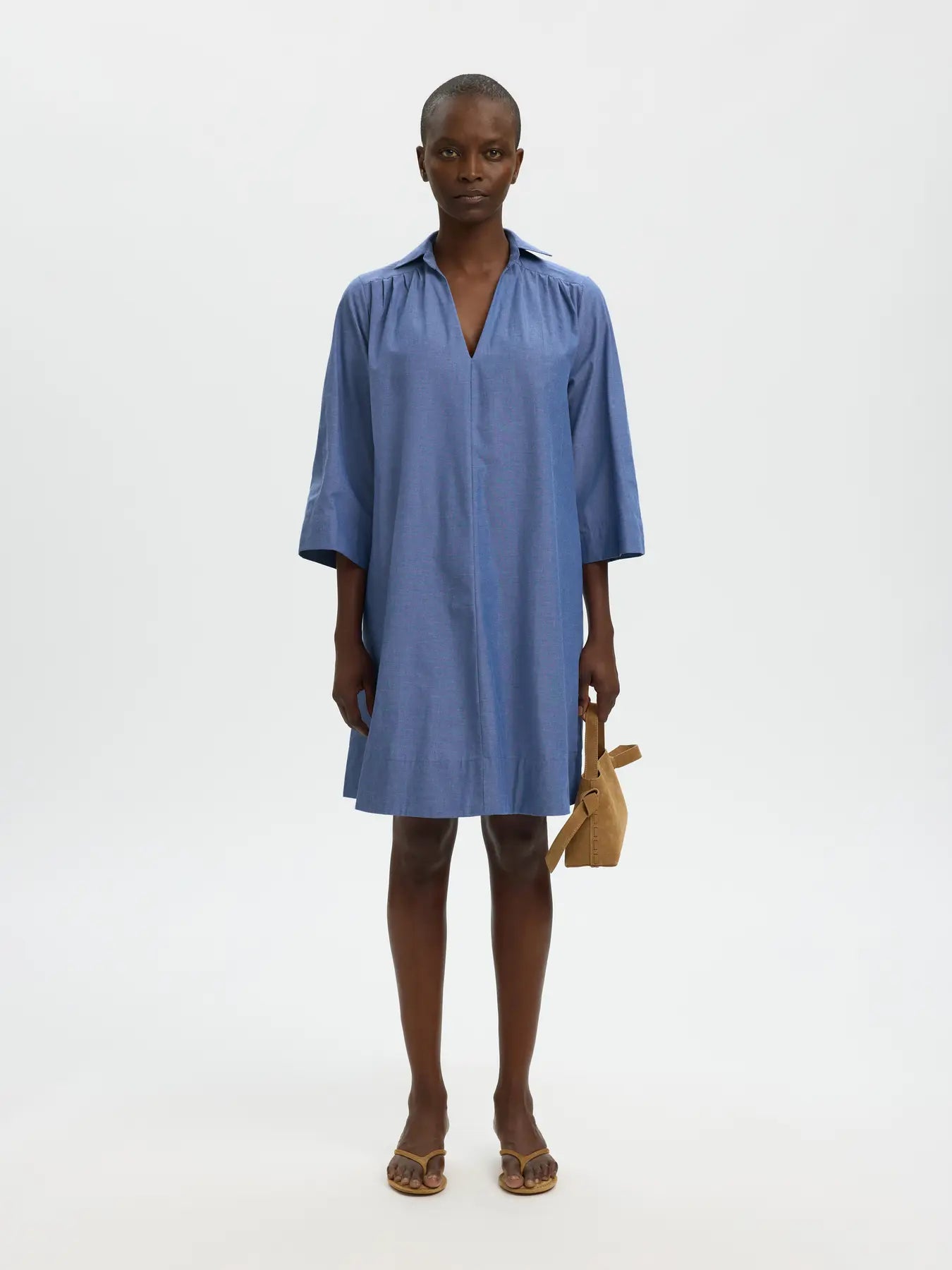 Selected Kira Chambray Dress