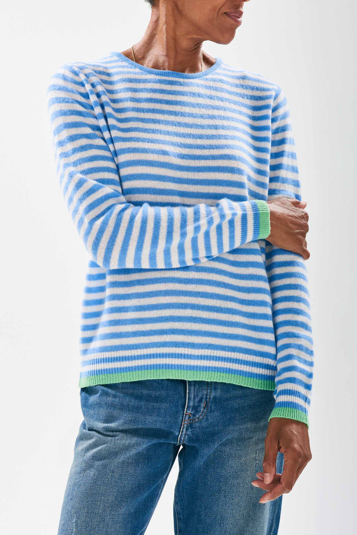 Jumper 1234 Cashmere Little Stripe Crew - Skylar