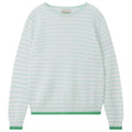 Jumper 1234 Striped Tipped Crew - Green