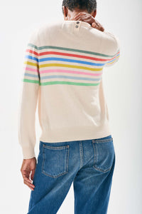 Jumper 1234 Rainbow Stripe Crew