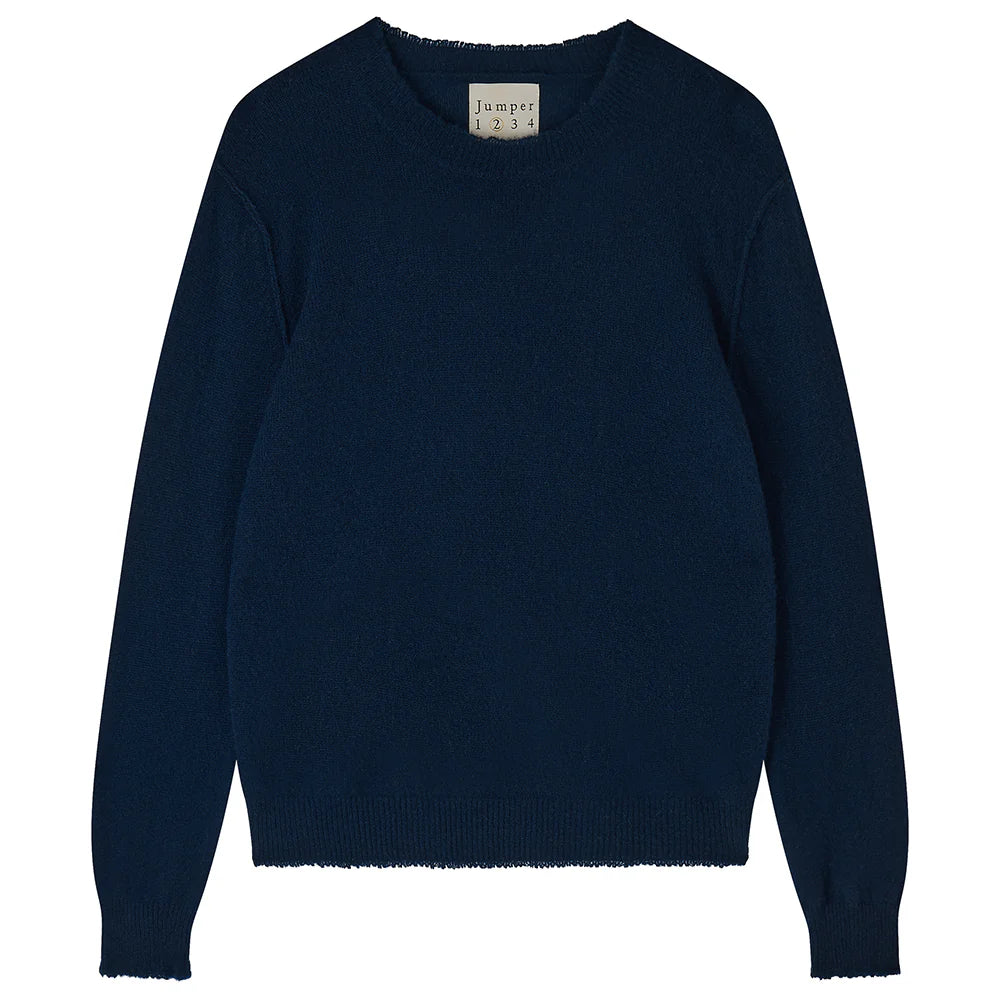 Jumper 1234 Distressed Crew - Navy