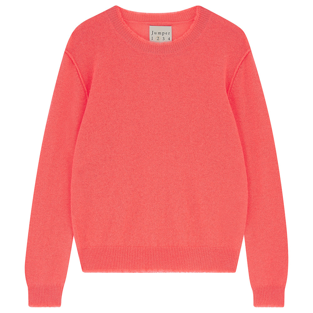 Jumper 1234 Distressed Crew - Cerise