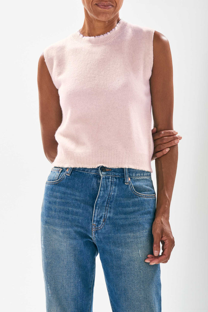 Jumper 1234 Distressed Tank - Marshmallow