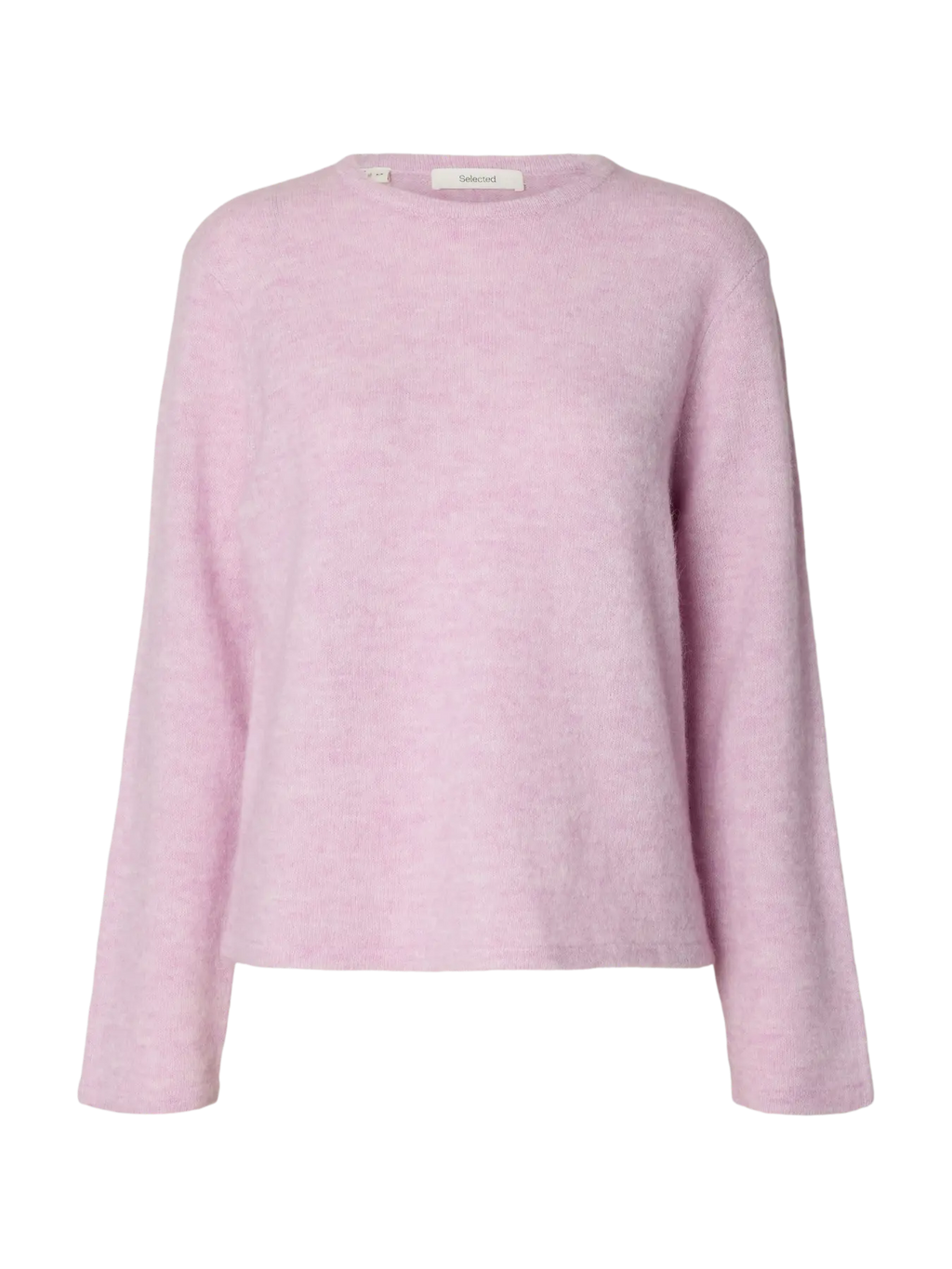 Selected Lulu O Neck Jumper - Orchid