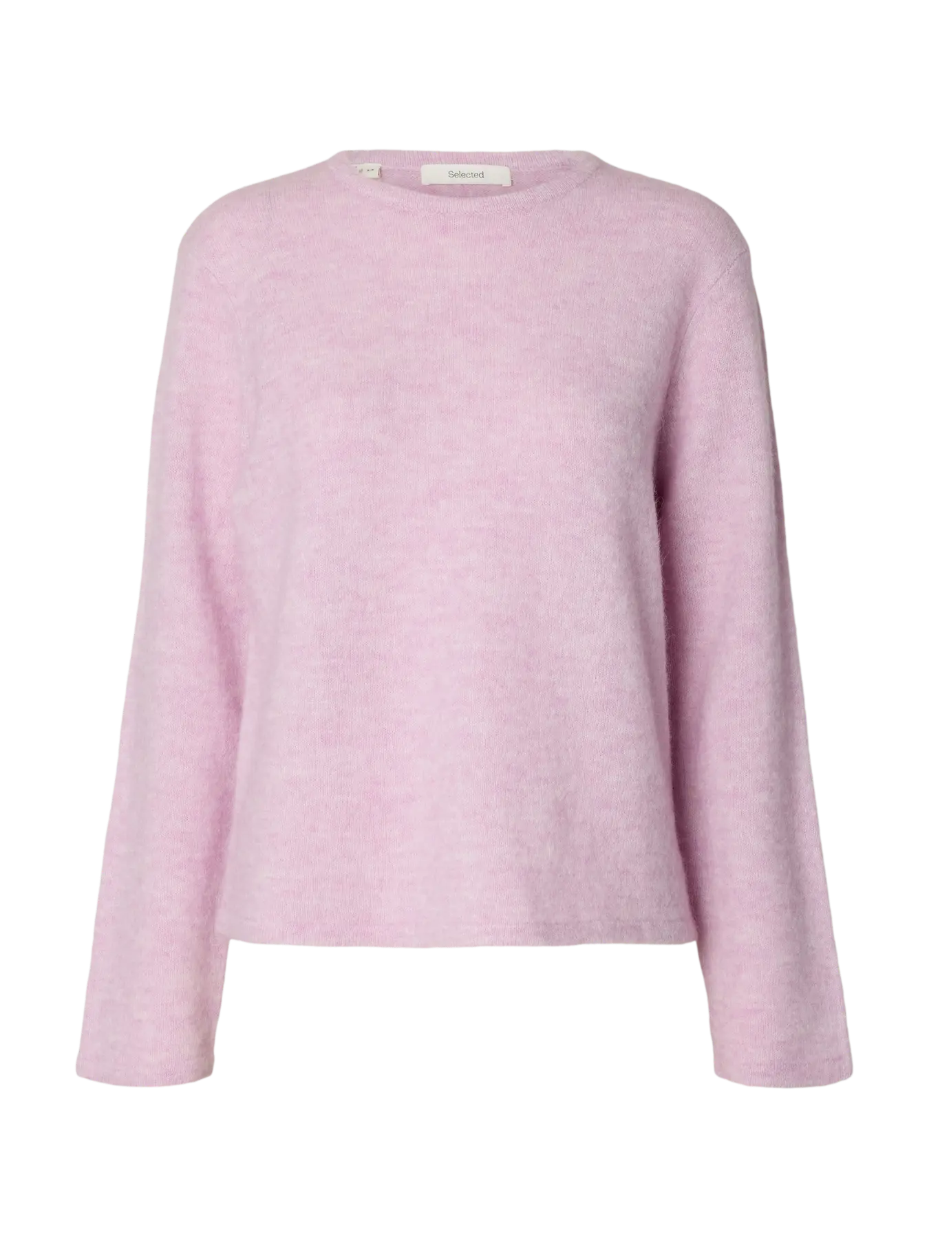 Selected Lulu O Neck Jumper - Orchid
