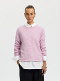 Selected Lulu O Neck Jumper - Orchid