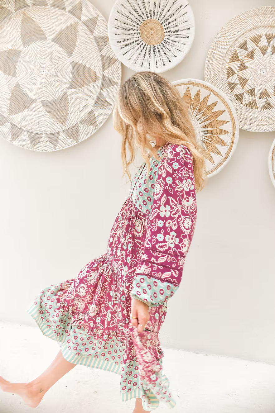 Jaase Eve Midi Dress - Athena Print