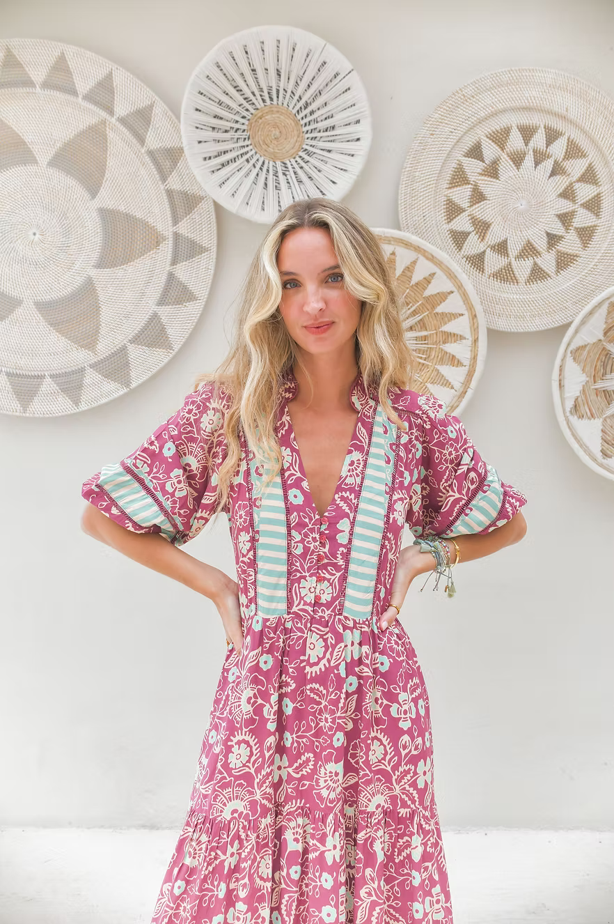 Jaase Eve Midi Dress - Athena Print