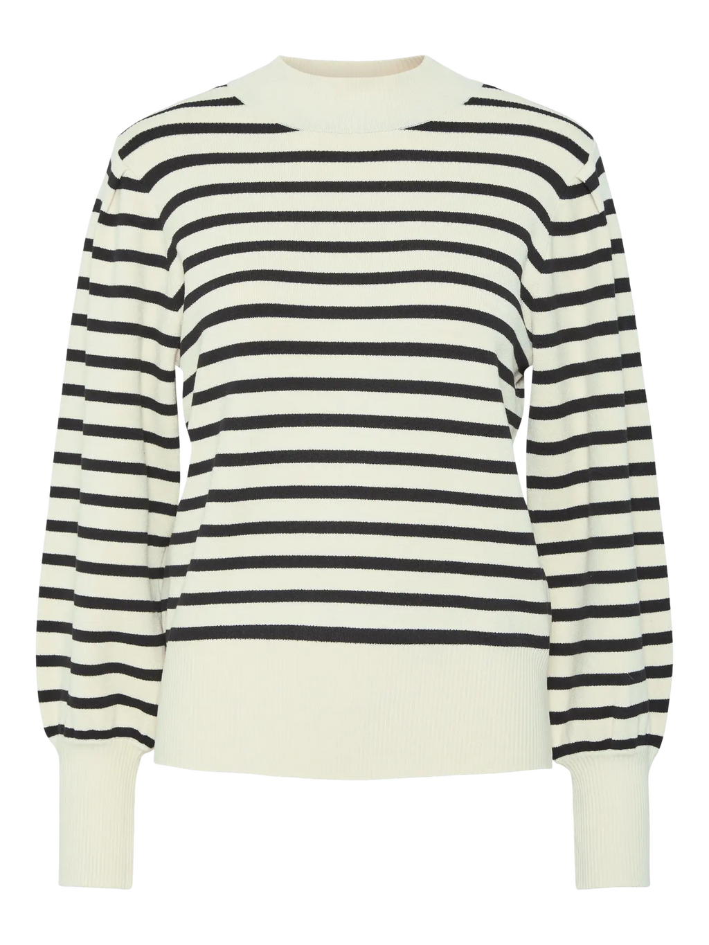 YAS Fonny Stripe Jumper - Birch