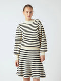 YAS Fonny Stripe Jumper - Birch
