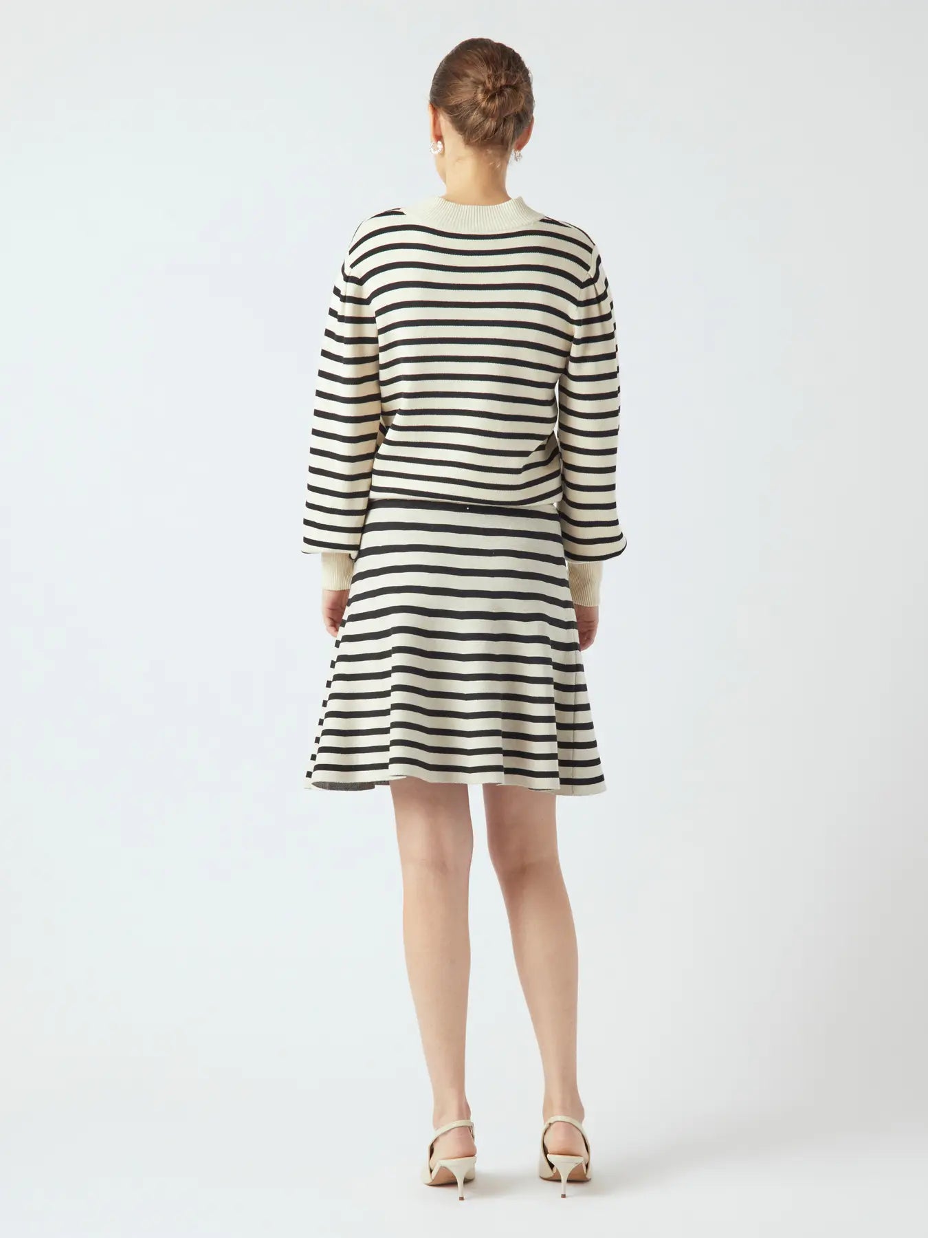 YAS Fonny Stripe Jumper - Birch