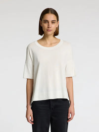 Selected Femme Willie Knit Tee - White