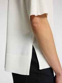 Selected Femme Willie Knit Tee - White