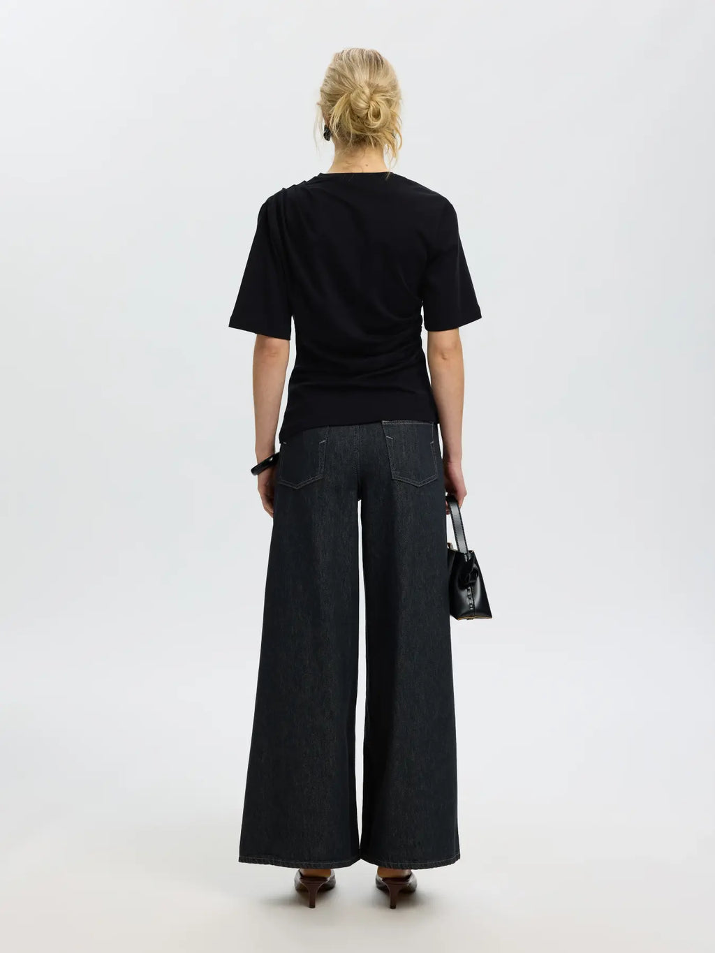 Selected Taj Twist Tee - Black