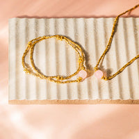 Ashiana Bluebell Bracelet - Rose Quartz