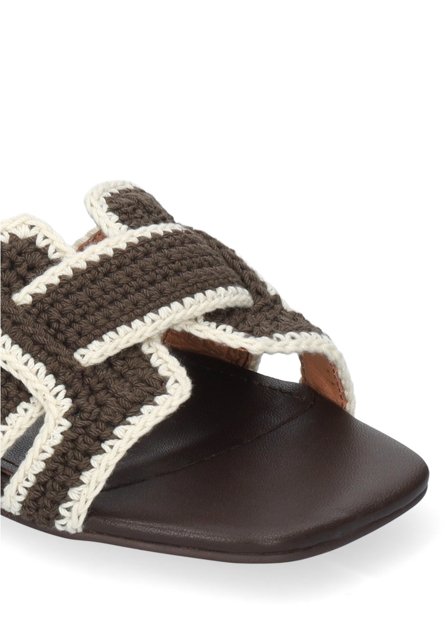 Bibi Lou Holly Flat Sandal - Dark Brown