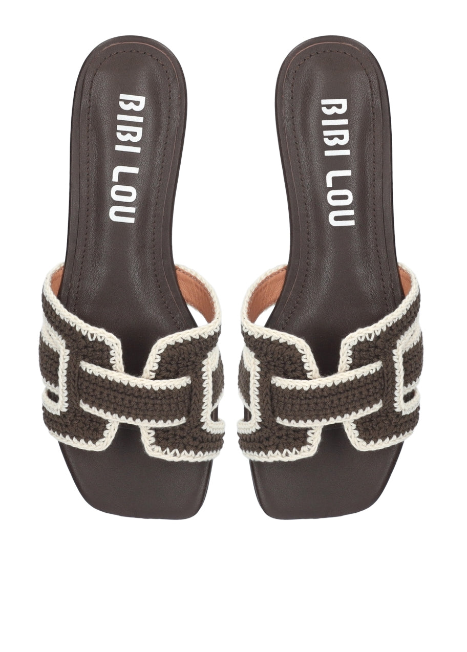 Bibi Lou Holly Flat Sandal - Dark Brown