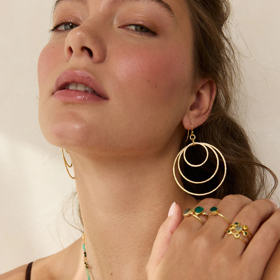 Ashiana Chania Earrings Gold