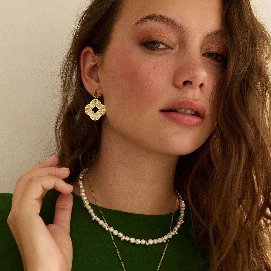 Ashiana Clara Earrings Gold