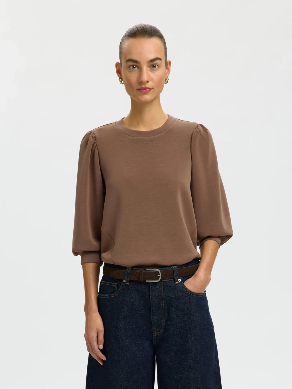 Selected Tenny Sweatshirt - Chocolate Chip