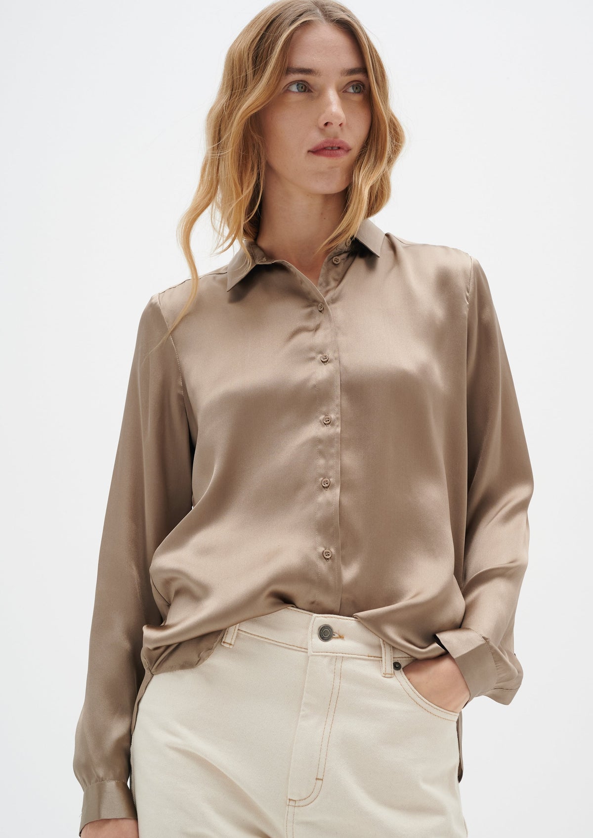 InWear Leonore Silk Shirt - Desert Taupe