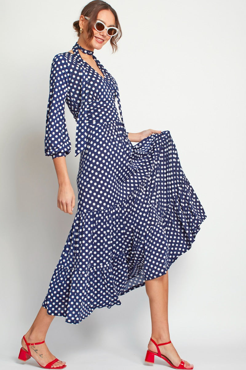 Onjenu Faye Maxi Dress - Polka Dot