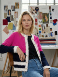 Vilagallo Marino Rosa Cardigan