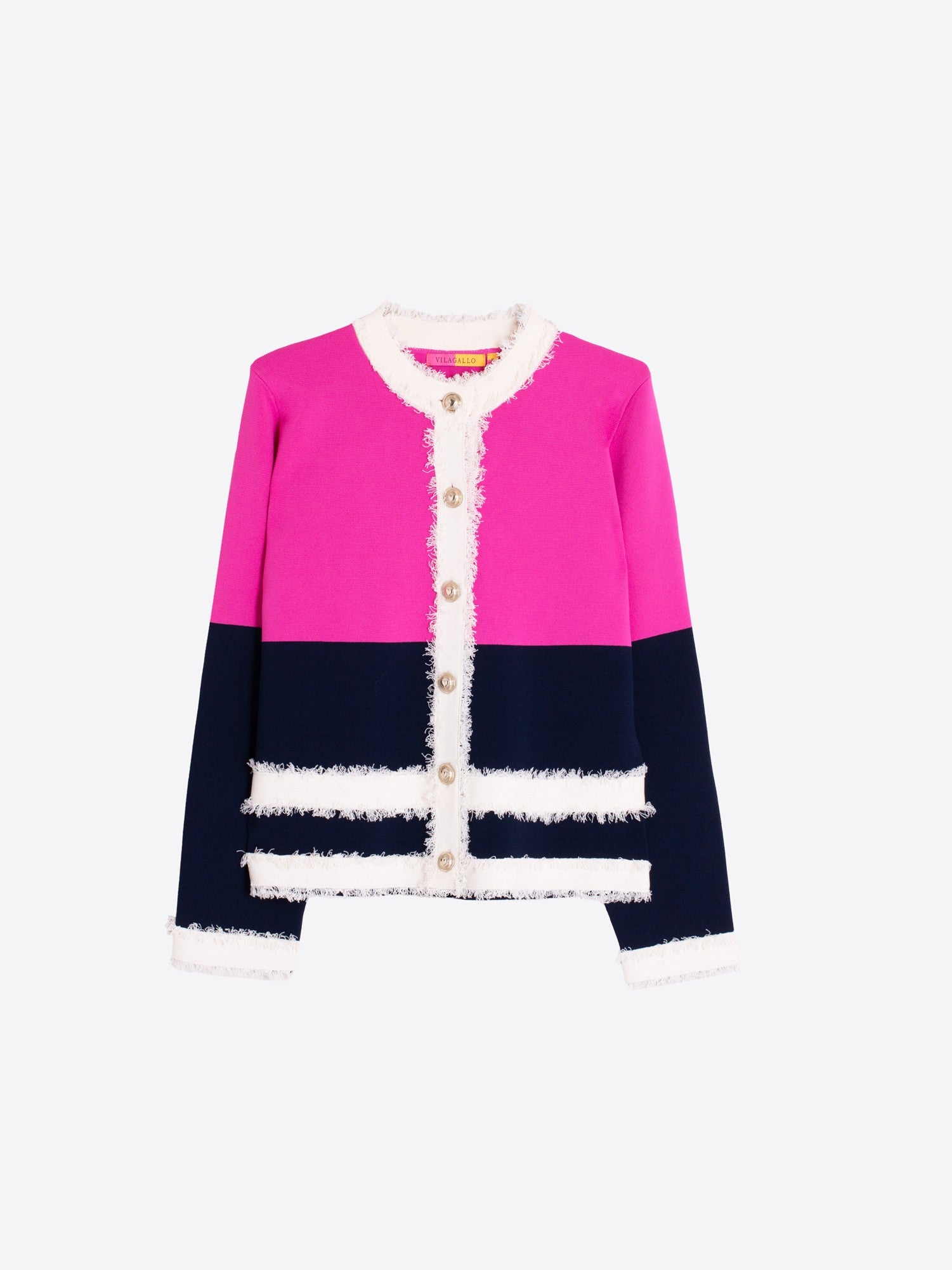 Vilagallo Marino Rosa Cardigan