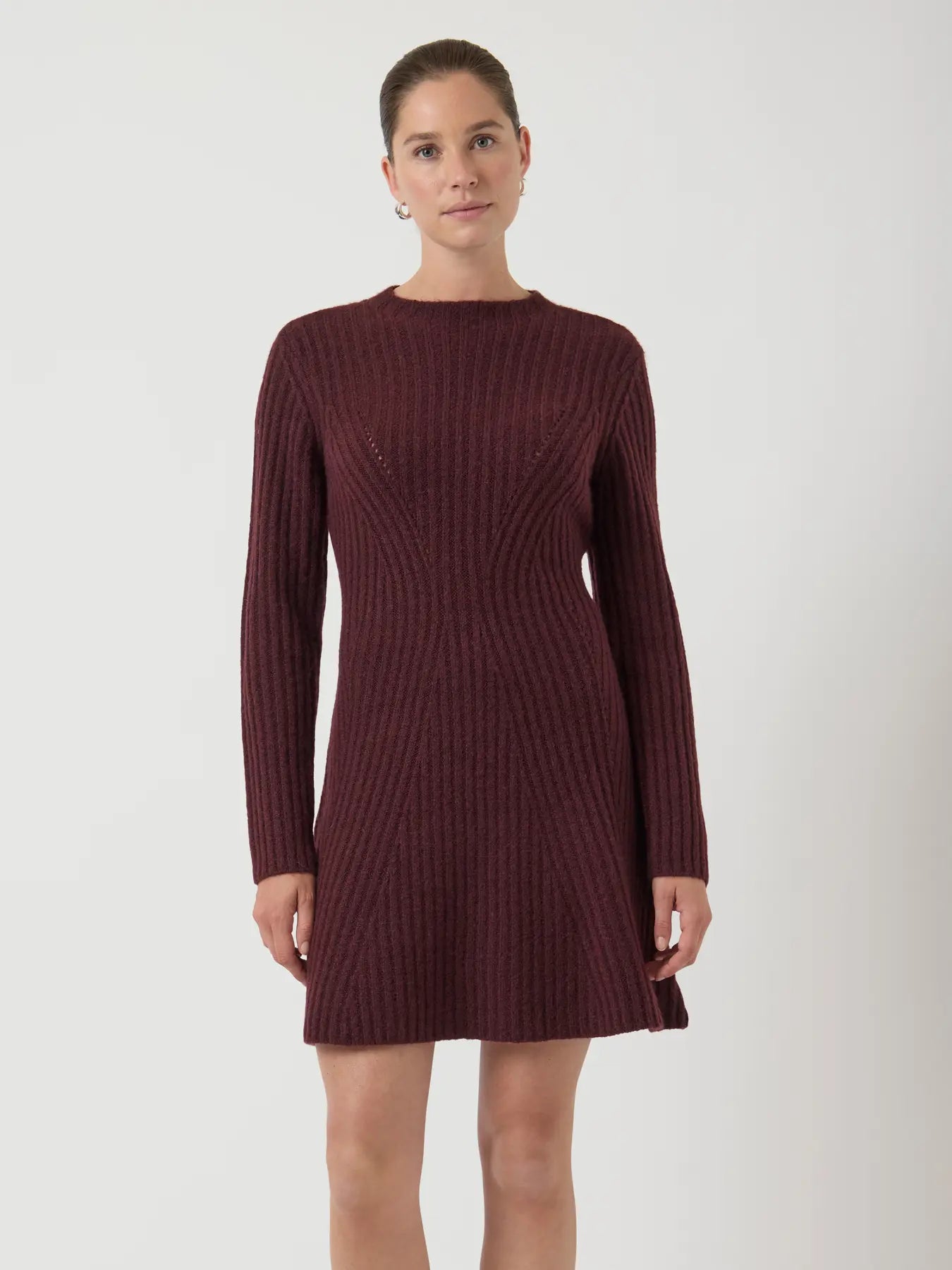 YAS Dolly Knit Dress - Port