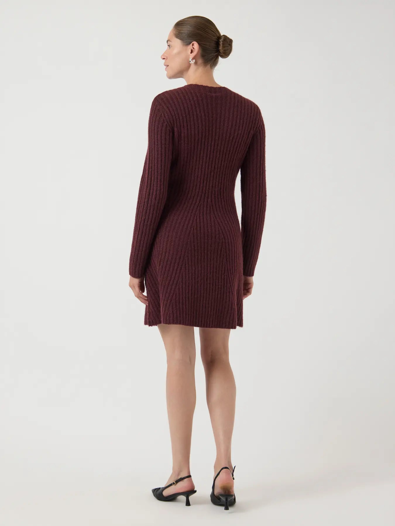 YAS Dolly Knit Dress - Port
