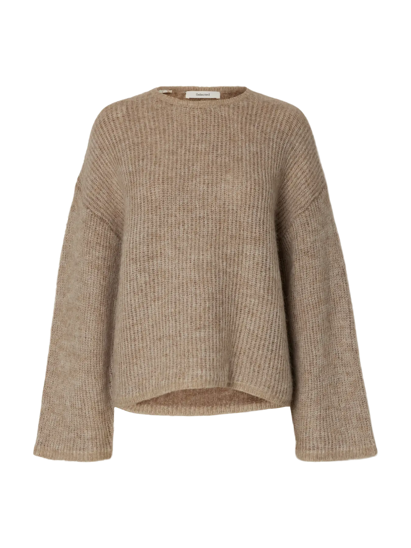 Selected Femme Lulu Loose Knit Jumper - Chocolate Chip