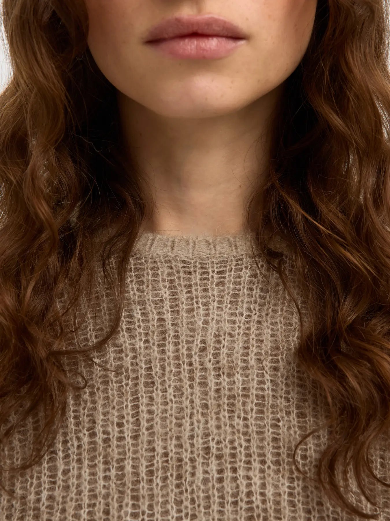 Selected Femme Lulu Loose Knit Jumper - Chocolate Chip