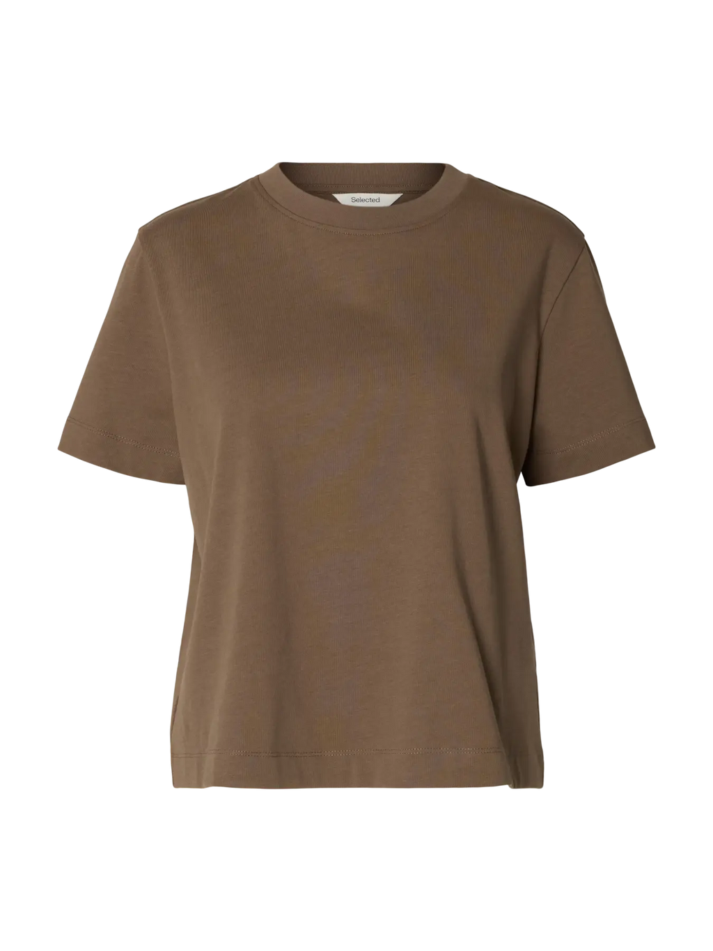 Selected Femme Boxy Tee - Chocolate Chip