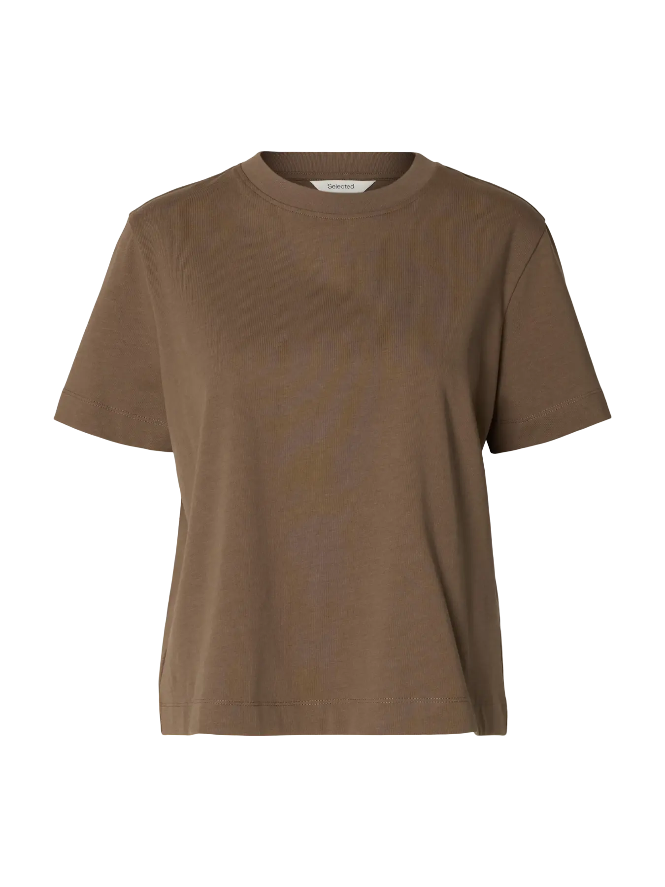 Selected Femme Boxy Tee - Chocolate Chip