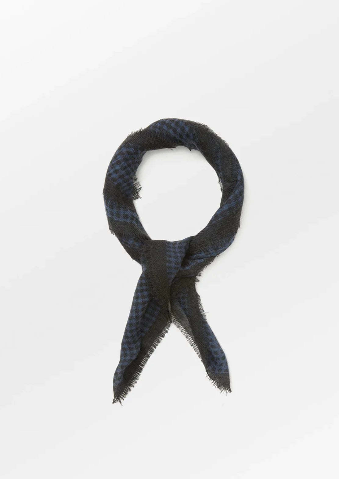 Becksondergaard Gingham Wica Scarf - Navy