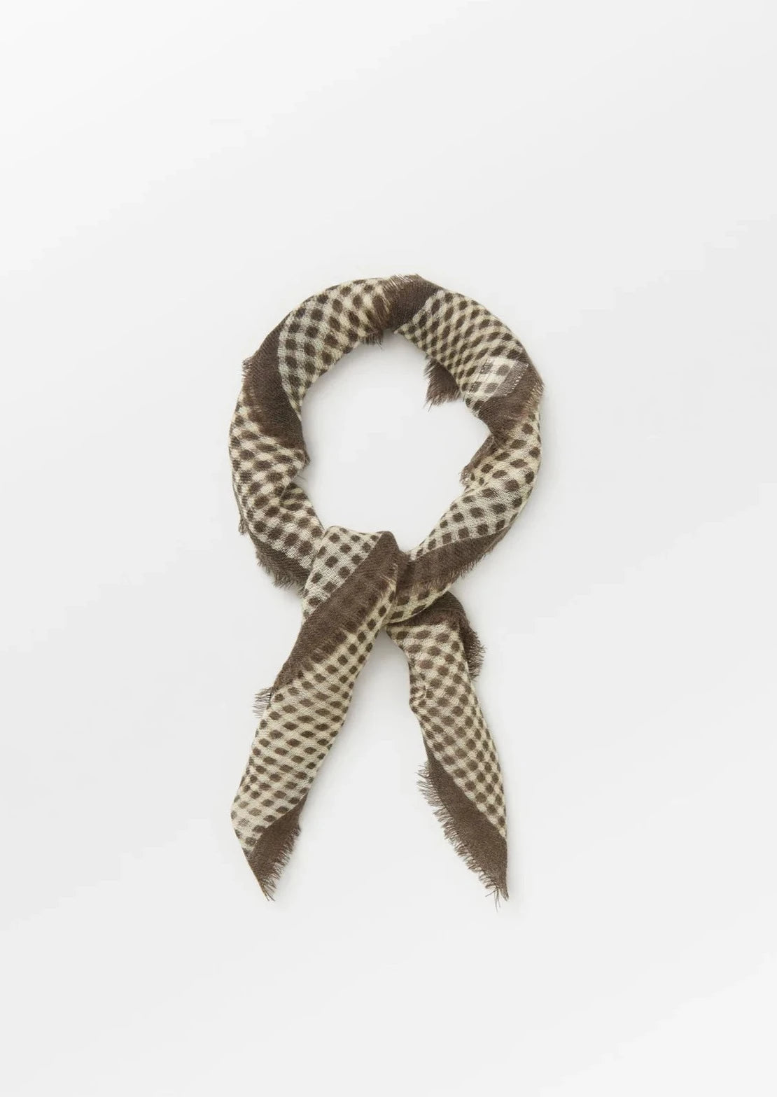Becksondergaard Gingham Wica Scarf - Taupe