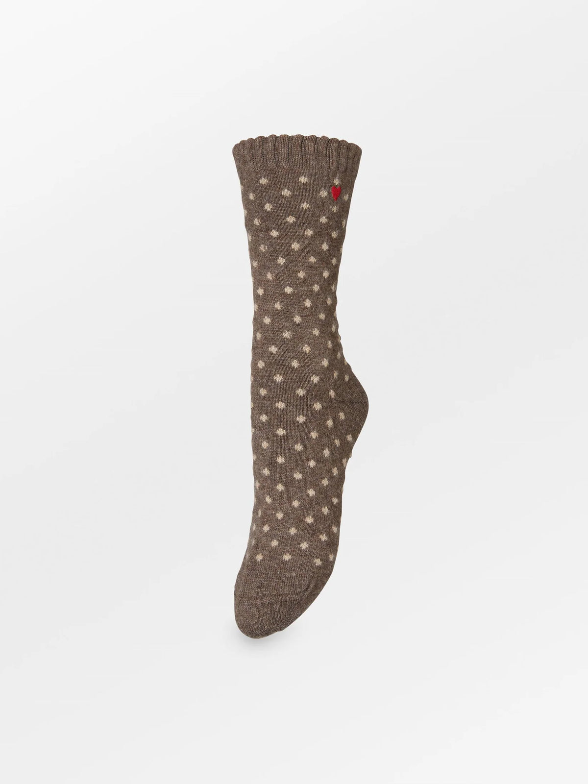 Beck Söndergaard Dotted Wola Sock - Brown