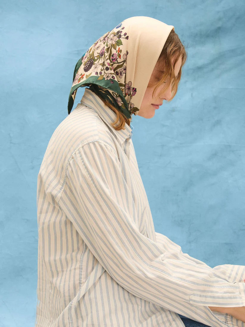 BeckSöndergaard Autumn Blackberry Silk Scarf - Birch