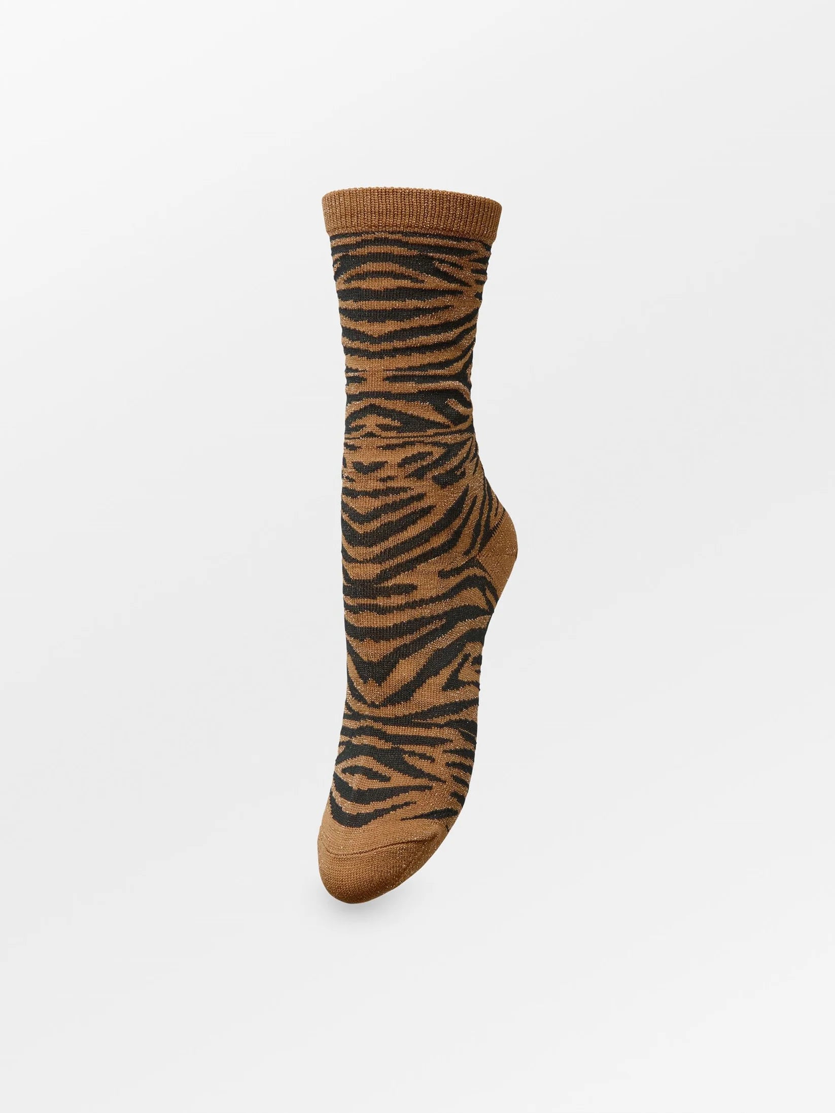 Becksöndergaard  Tigarea Glitter Sock - Brown Sugar