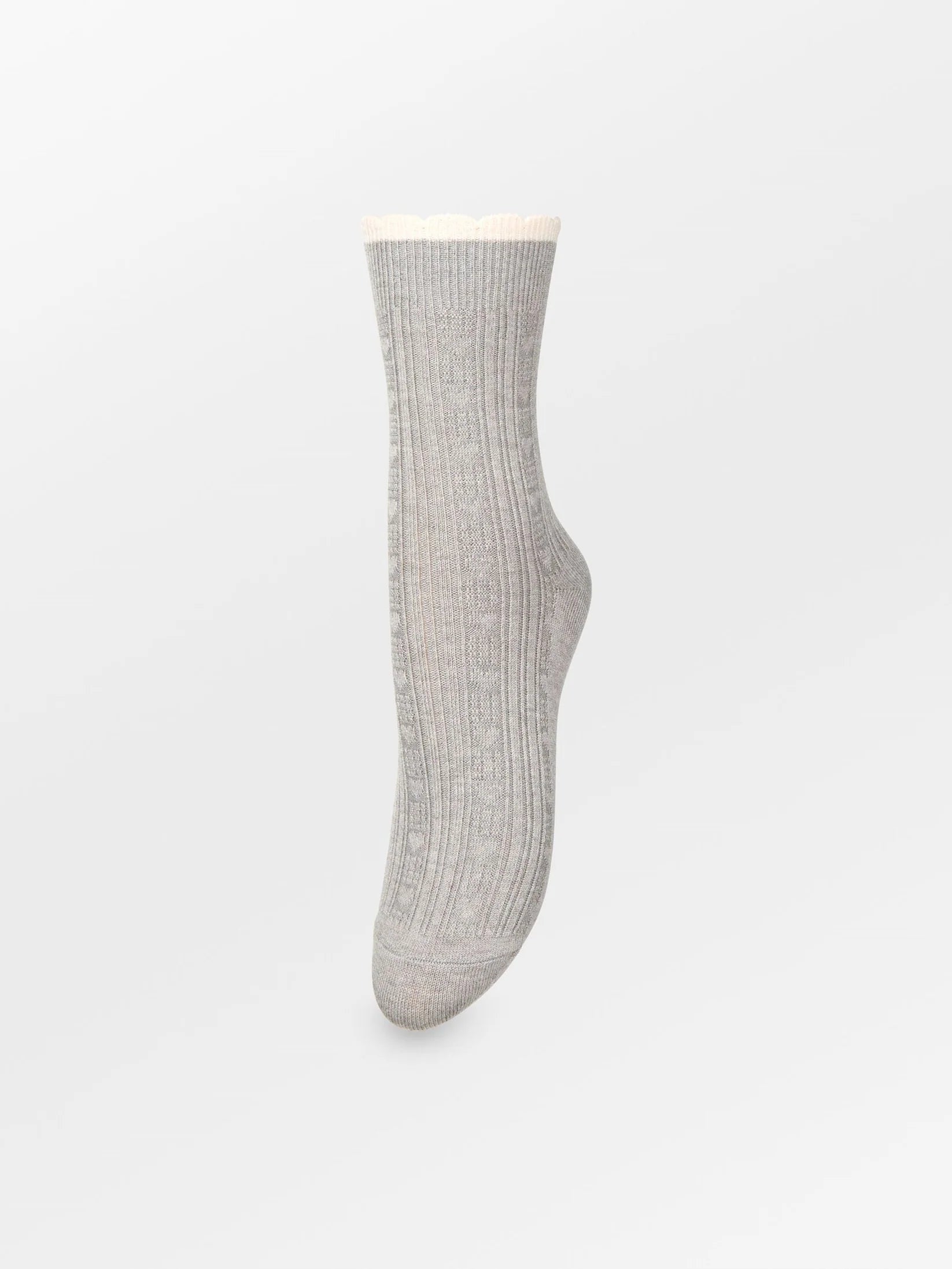 Becksöndergaard Scallop Sock - Grey