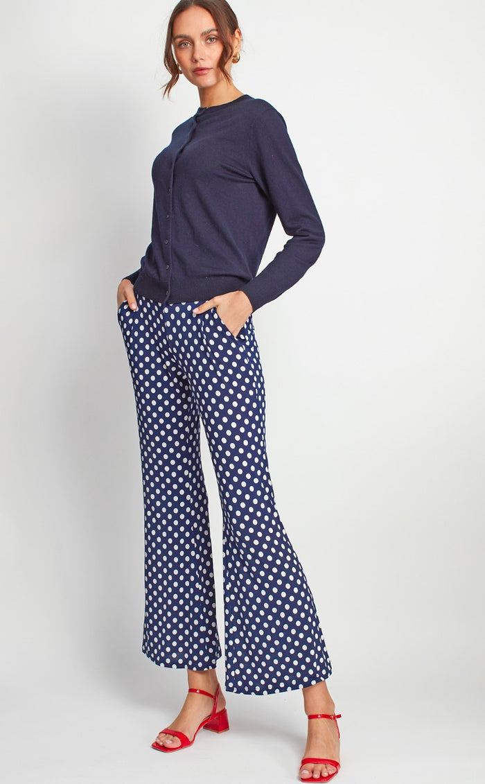 Onjenu Hannah Flare Trouser - Polka Dot