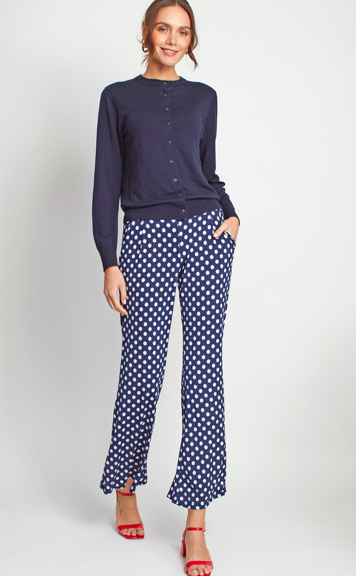 Onjenu Hannah Flare Trouser - Polka Dot