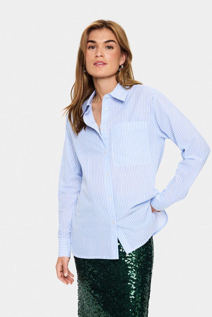 Saint Tropez Marley Striped Shirt - Blue